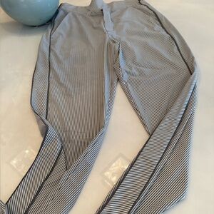 Athleta Striped Gray and White pants